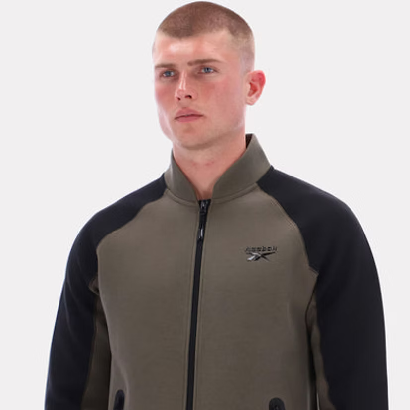 Contrast Panel Bomber Men's Jacket