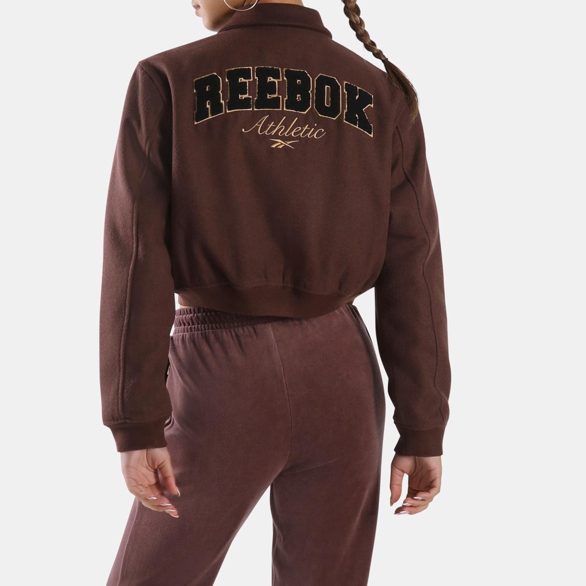 Elevated Athletic Cropped Varsity Women's Bomber