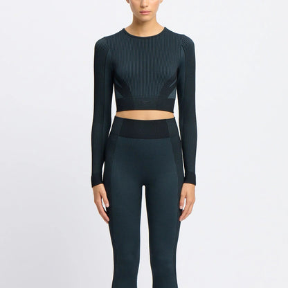 Lab Long Sleeve Seamless Crop Women's Top
