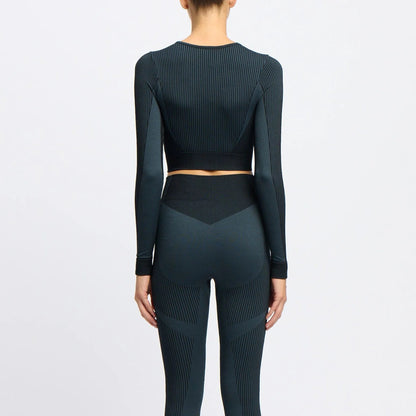 Lab Long Sleeve Seamless Crop Women's Top