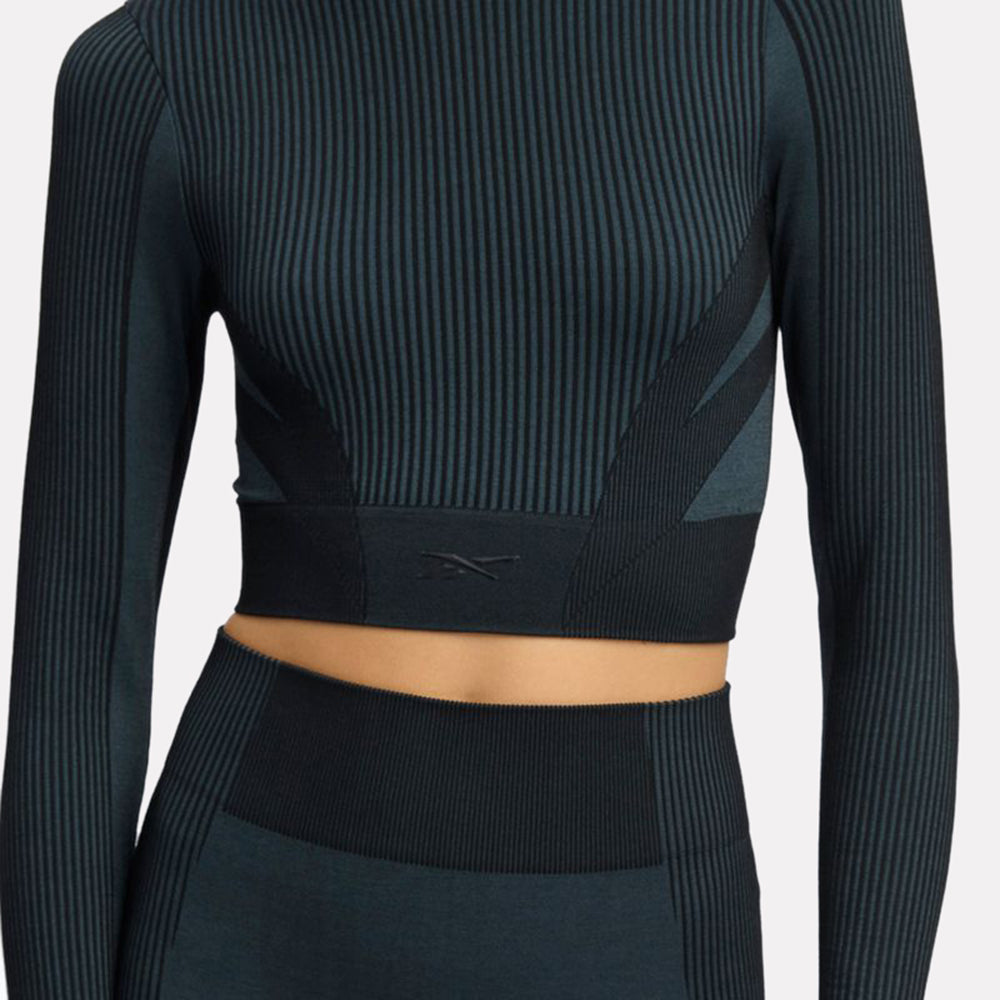 Lab Long Sleeve Seamless Crop Women's Top