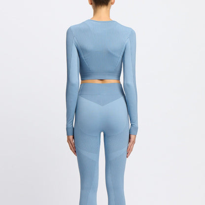 Lab Long Sleeve Seamless Crop Women's Top