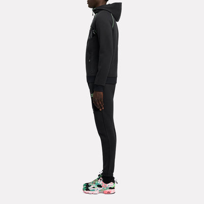 Sport Street Piping Spacer Full Zip Men's Hoodie
