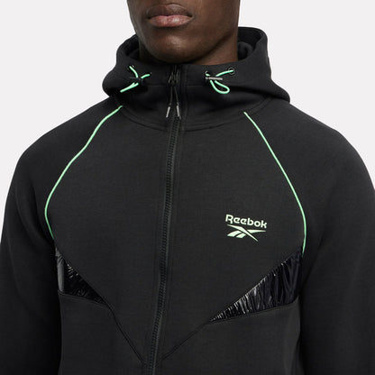 Sport Street Piping Spacer Full Zip Men's Hoodie
