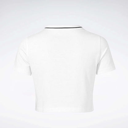 Crew Neck Cropped Short Sleeve Women's Tee