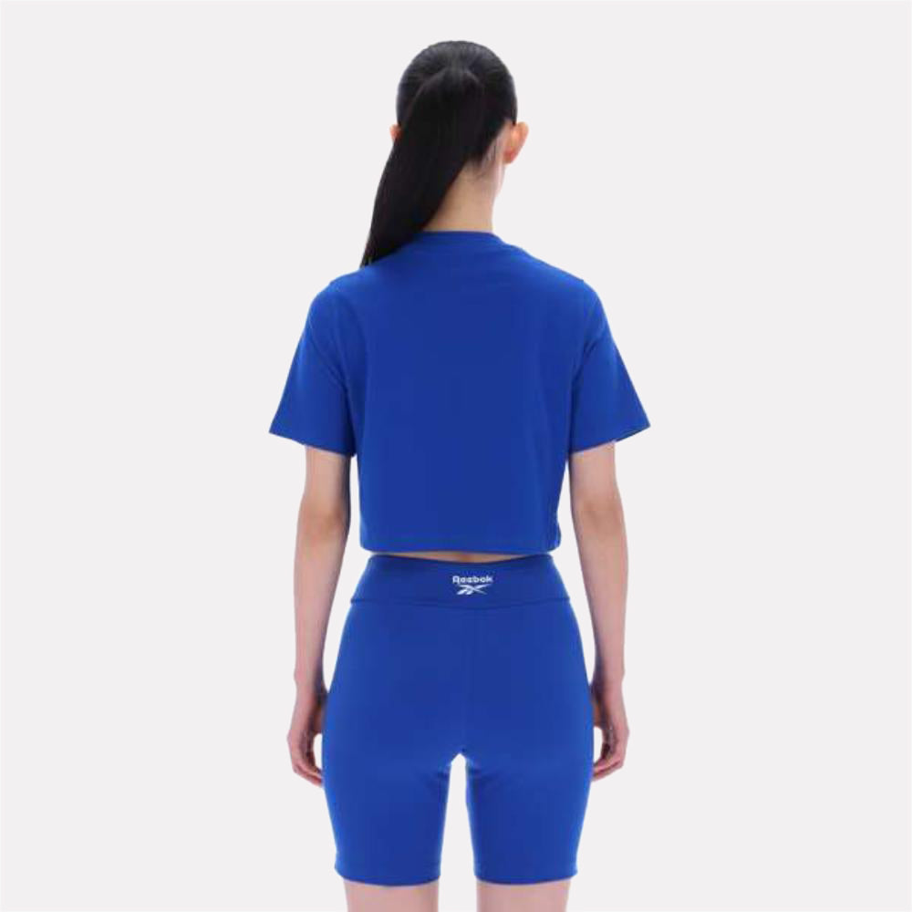Clara Small Logo Crew Neck Short Sleeve Cropped Women's T-Shirt