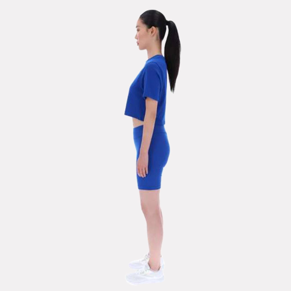 Clara Small Logo Crew Neck Short Sleeve Cropped Women's T-Shirt