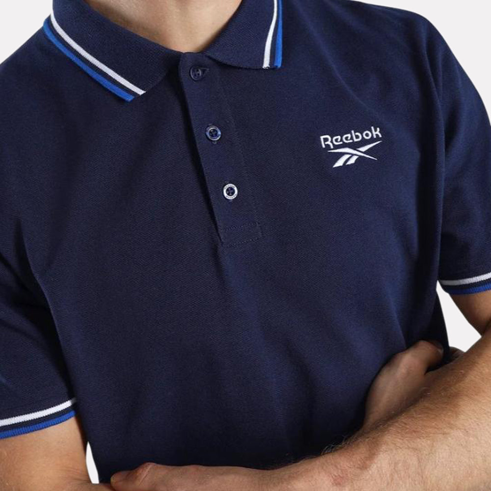 Identity Striped Rib Polo Men's T-Shirt