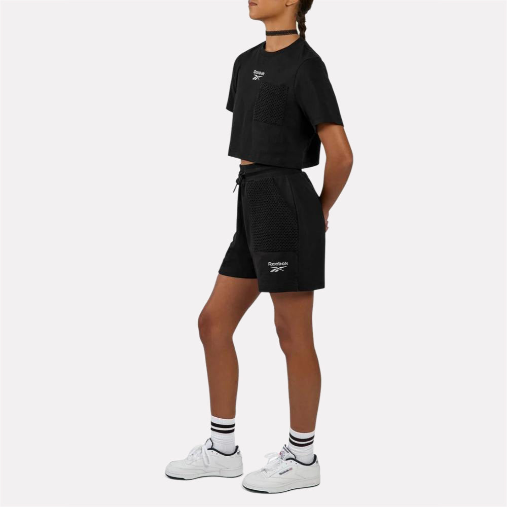 Mesh Cropped Women's T-Shirt