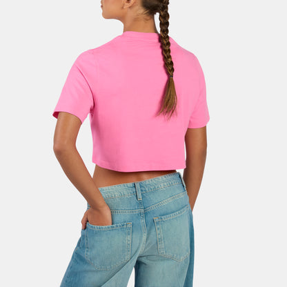 Sadie 2 Colour Logo Crew Cropped Short Sleeve Women's T-Shirt