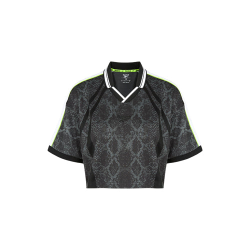 Sidewinder Football Crop Collared Jersey Women's Tee
